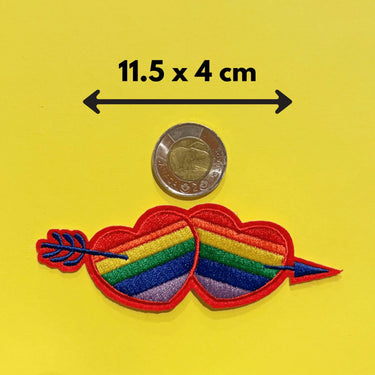 Patch - Heart - Two Rainbow  Ziya Blue