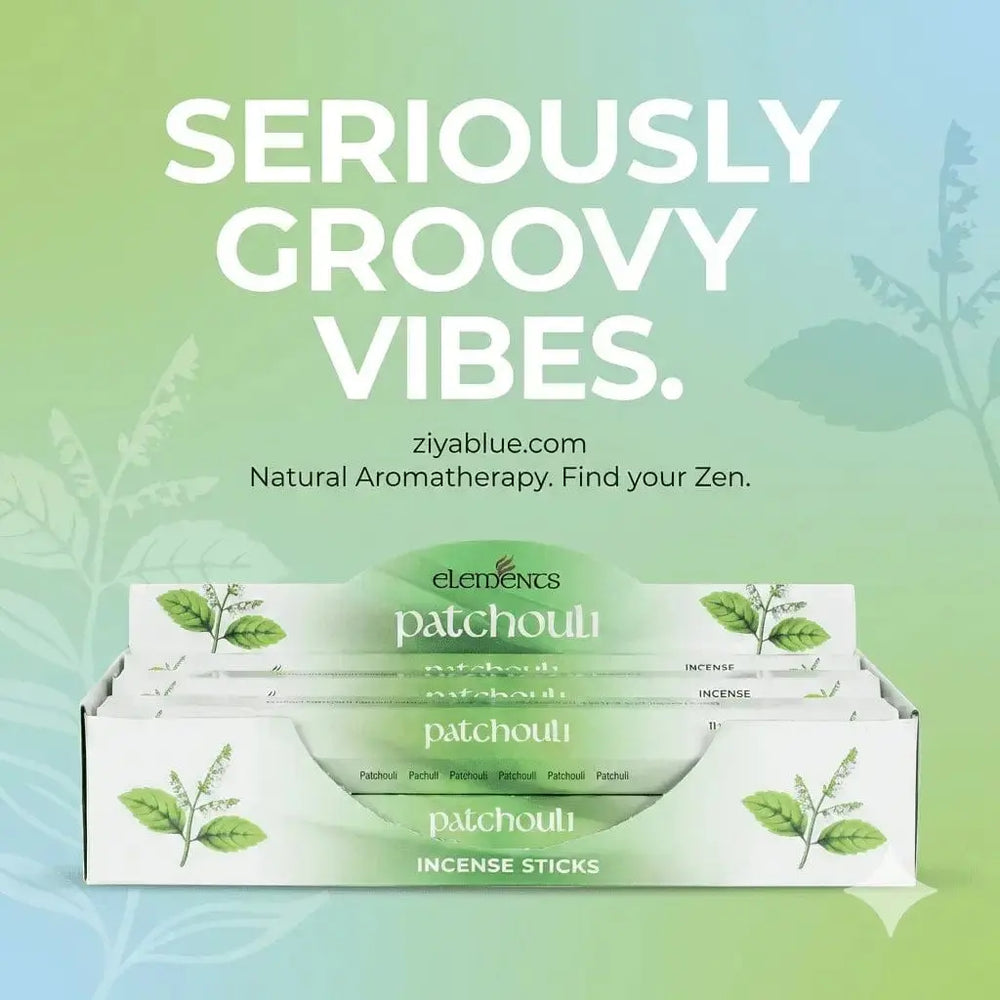Patchouli Incense Sticks: Earthy Bohemian Vibe Pacific Giftware Ziya Blue