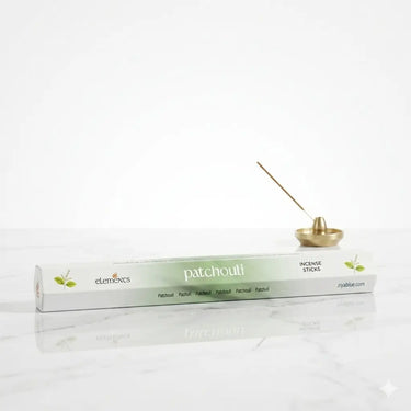 Patchouli Incense Sticks: Earthy Bohemian Vibe  Ziya Blue