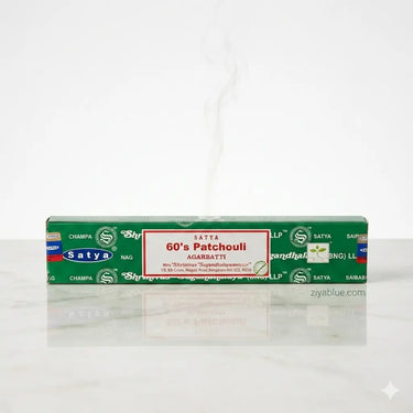 Patchouli Incense Sticks: Satya 60's Groovy Blend 15g  Ziya Blue
