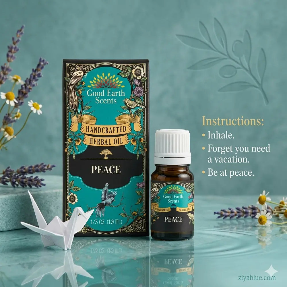 Peace Essential Oil Blend: 10ml Soul Sticks Harmony Oil  Ziya Blue