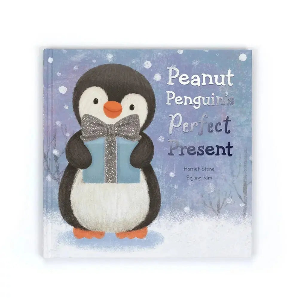 Peanut Penguin Perfect Present Book Jellycat Ziya Blue