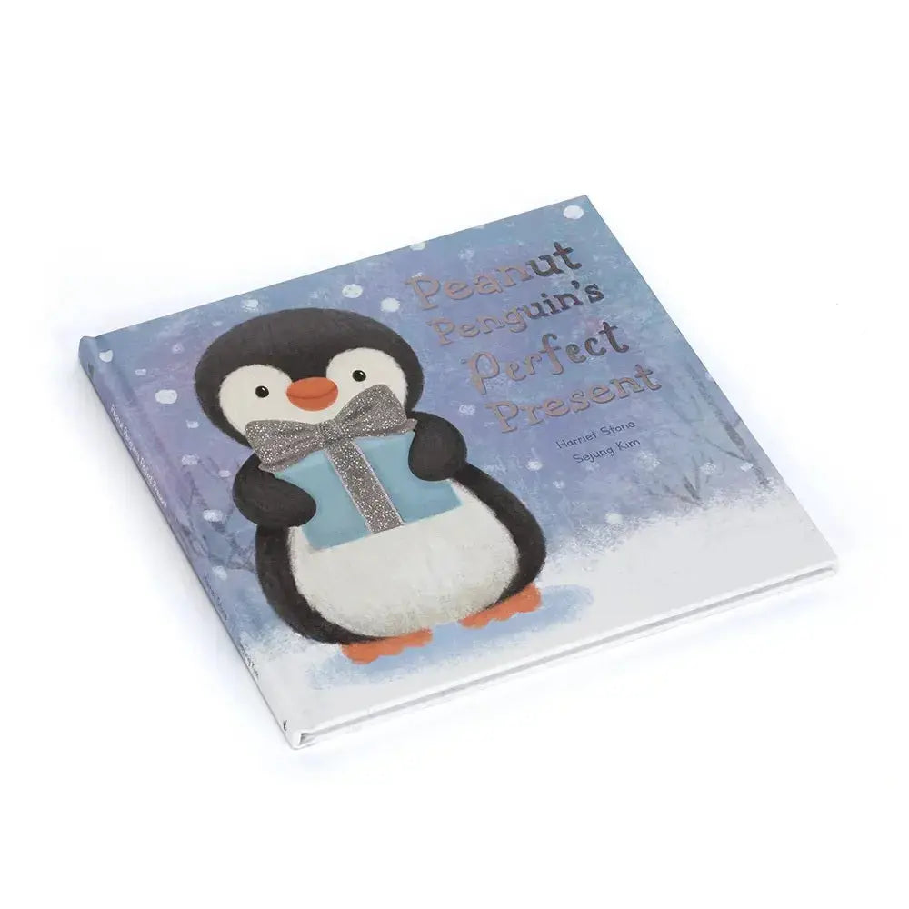 Peanut Penguin Perfect Present Book Jellycat Ziya Blue