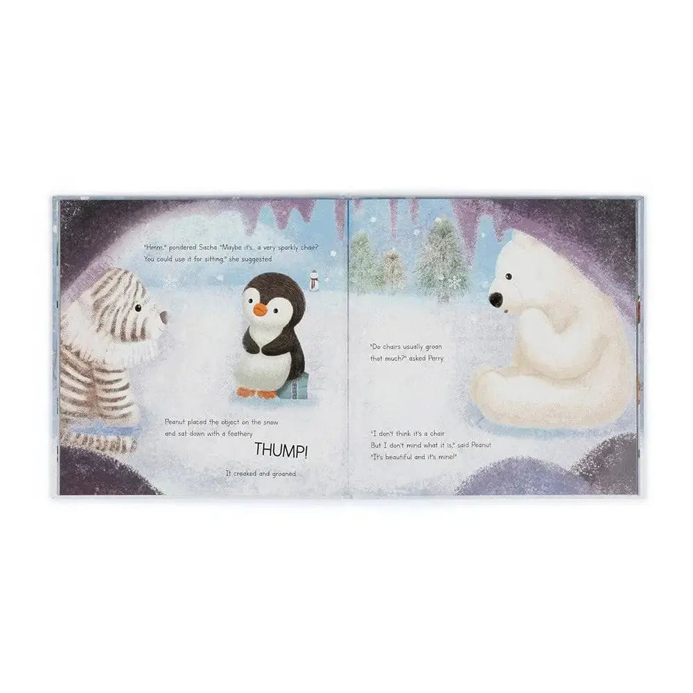 Peanut Penguin Perfect Present Book Jellycat Ziya Blue