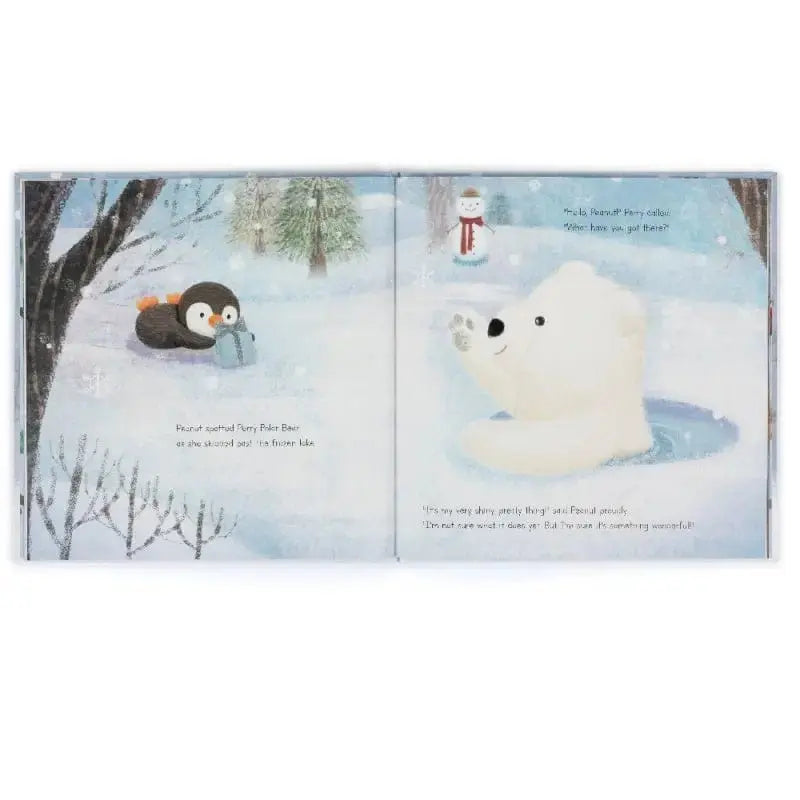 Peanut Penguin Perfect Present Book Jellycat Ziya Blue