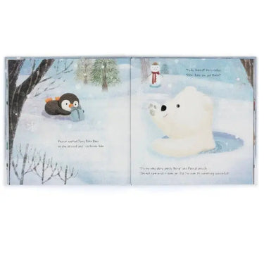 Peanut Penguin Perfect Present Book Jellycat Ziya Blue