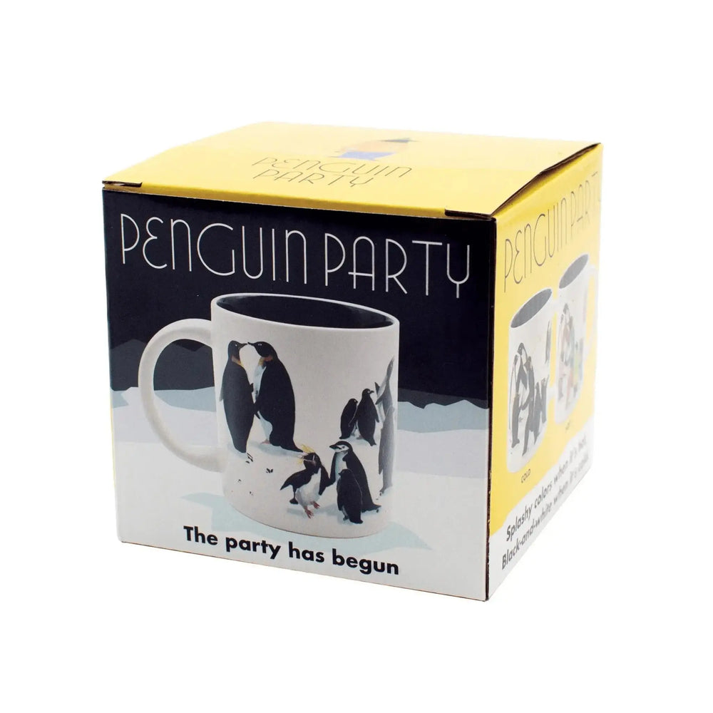 Penguin Heat Changing Mug: A Fun Transformation Unemployed Philosophers Guild Ziya Blue