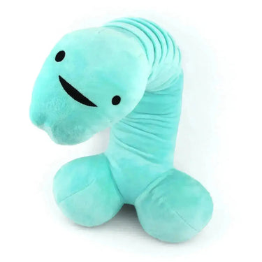 Penis Neck Pillow: Funny Anatomical Plush I Heart Guts Ziya Blue