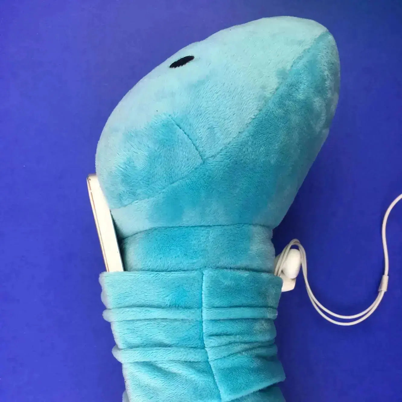 Penis Neck Pillow: Funny Anatomical Plush I Heart Guts Ziya Blue
