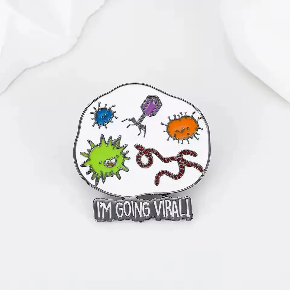 Petri Dish Enamel Pin – The "I'm Going Viral" Science Badge Ziya Blue Ziya Blue