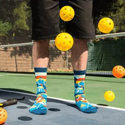 Pickleball Socks: The Real Dill Lavley Ziya Blue