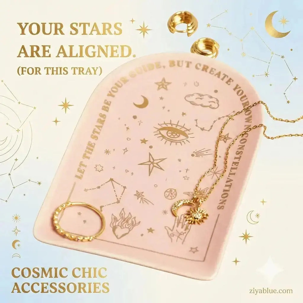 Pink Celestial Trinket Dish Lisa Angel Ziya Blue