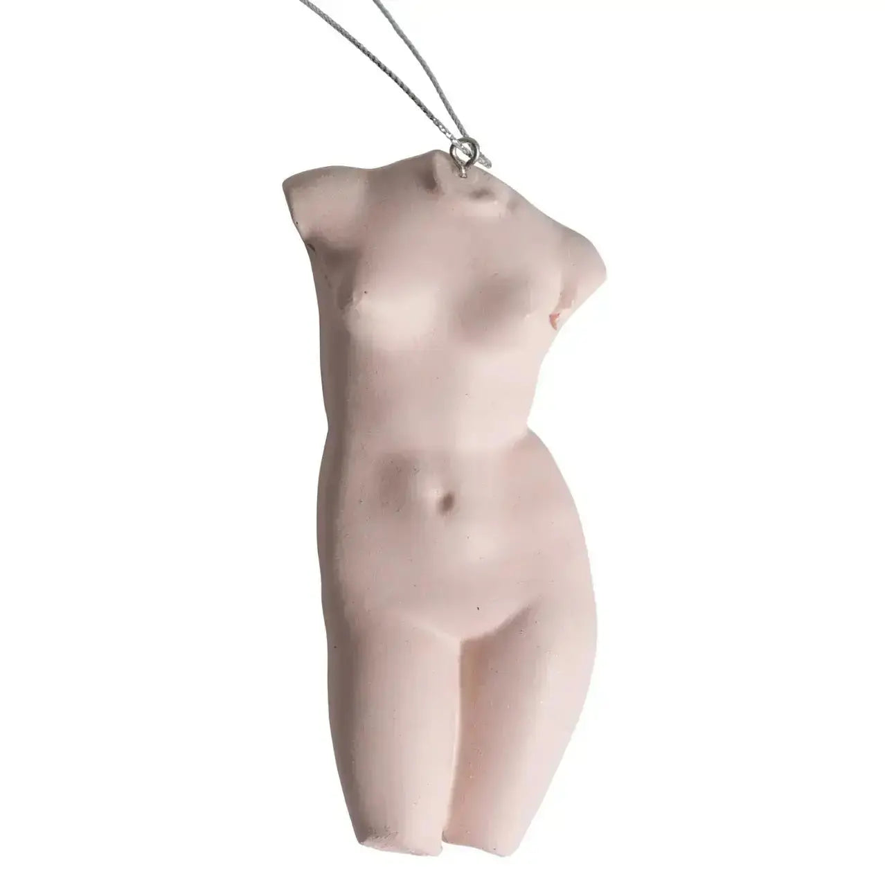 Pink Female Torso Ornament: Body Positive Art Decor McGowan & Rutherford Ltd Ziya Blue