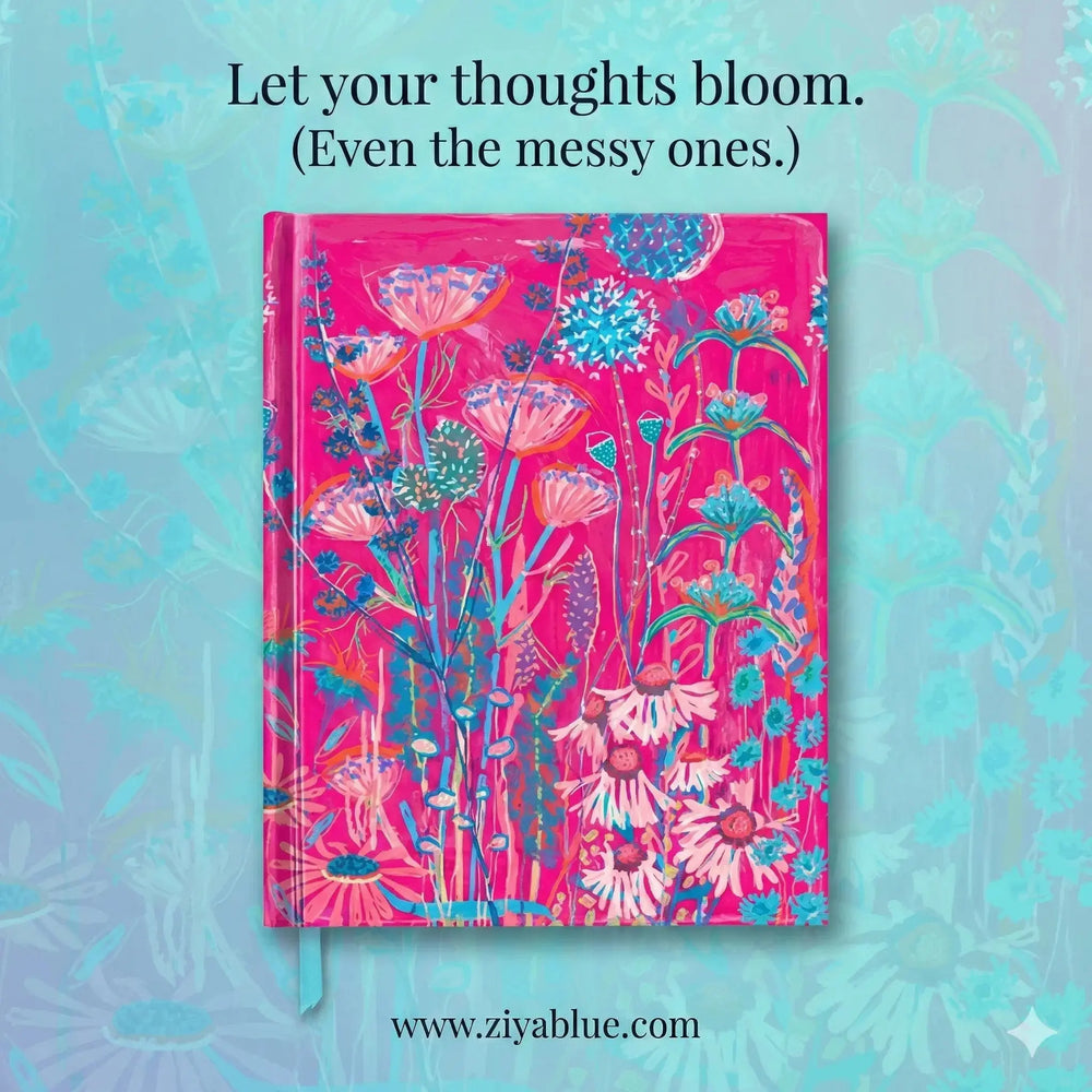 Pink Garden House Sketch Book | Lucy Innes Williams Texas Bookman Ziya Blue