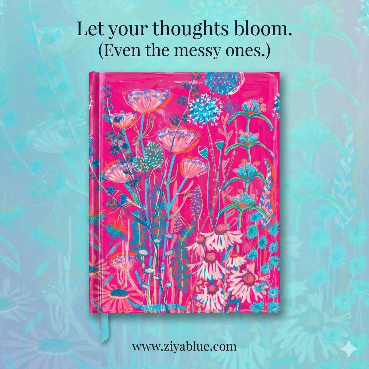 Pink Garden House Sketch Book | Lucy Innes Williams Texas Bookman Ziya Blue