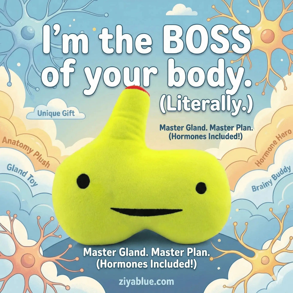 Pituitary Gland Plushie: Master Gland Toy I Heart Guts Ziya Blue
