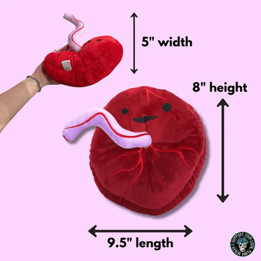 Placenta Plushie | Baby's First Roommate Stuffed Toy I Heart Guts Ziya Blue