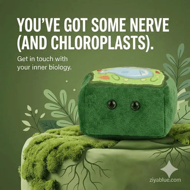 Plant Cell Plush: The Photosynthesis Pro 🌿🔬 Giant Microbes Ziya Blue