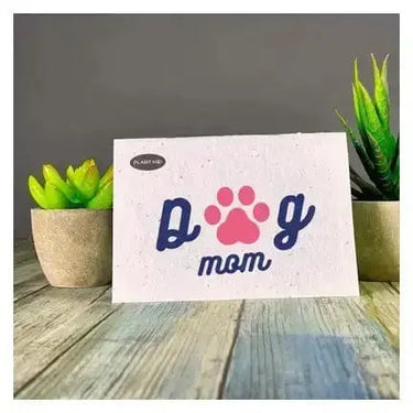 Plantable Dog Mom Card: The Ultimate Zero-Waste Gift 🐾🌸 Faire Ziya Blue