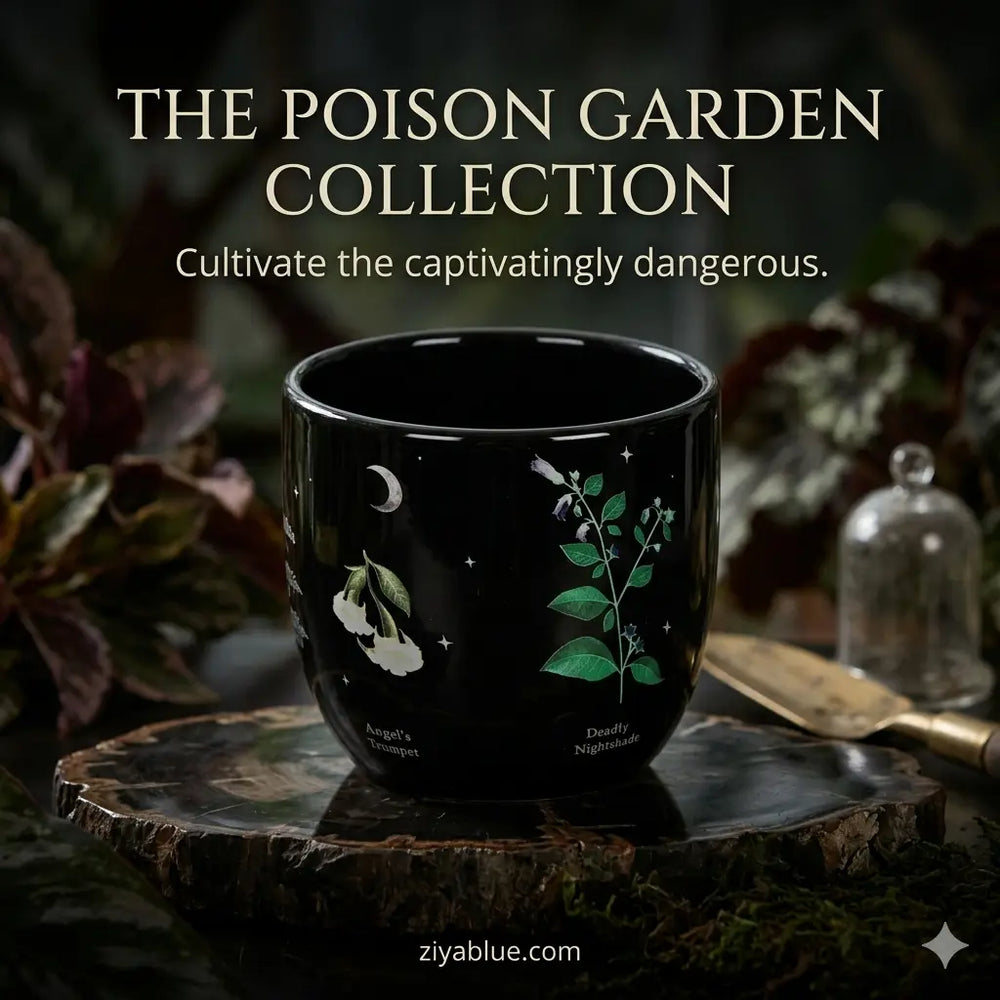 Poisonous Plants Plant Pot: Cultivate Your Forbidden Garden  Ziya Blue