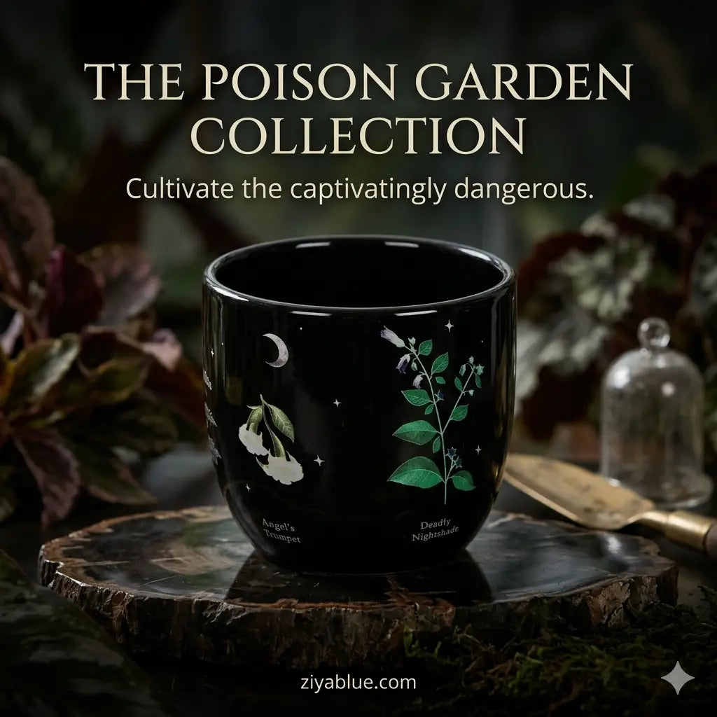 Poisonous Plants Plant Pot: Cultivate Your Forbidden Garden  Ziya Blue