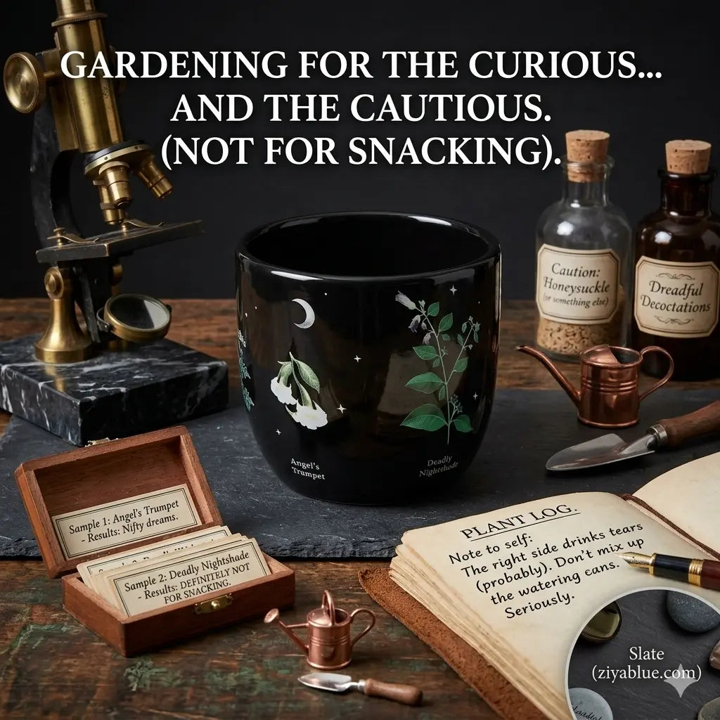 Poisonous Plants Plant Pot: Cultivate Your Forbidden Garden  Ziya Blue