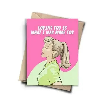 Pop Culture Love Card: Retro Doll Romance Maeve Toys Ziya Blue