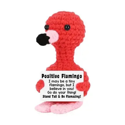 Positive Flamingo Crochet Doll Ziya Blue Ziya Blue