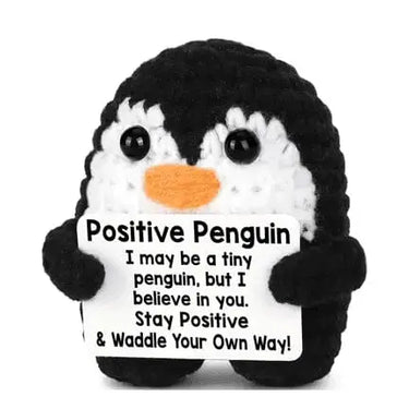Positive Penguin Crochet Toy Ziya Blue Ziya Blue