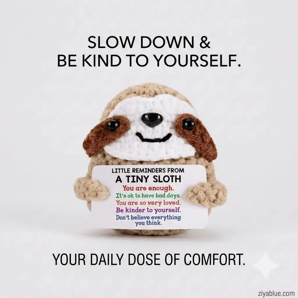 Positive Sloth Crochet Gift Ziya Blue Ziya Blue