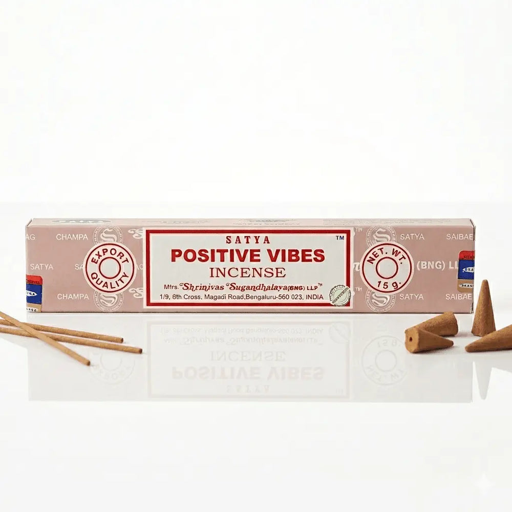 Positive Vibes Incense Sticks: Satya Hand-Rolled 15g Pack Designs by Deekay Inc. Ziya Blue