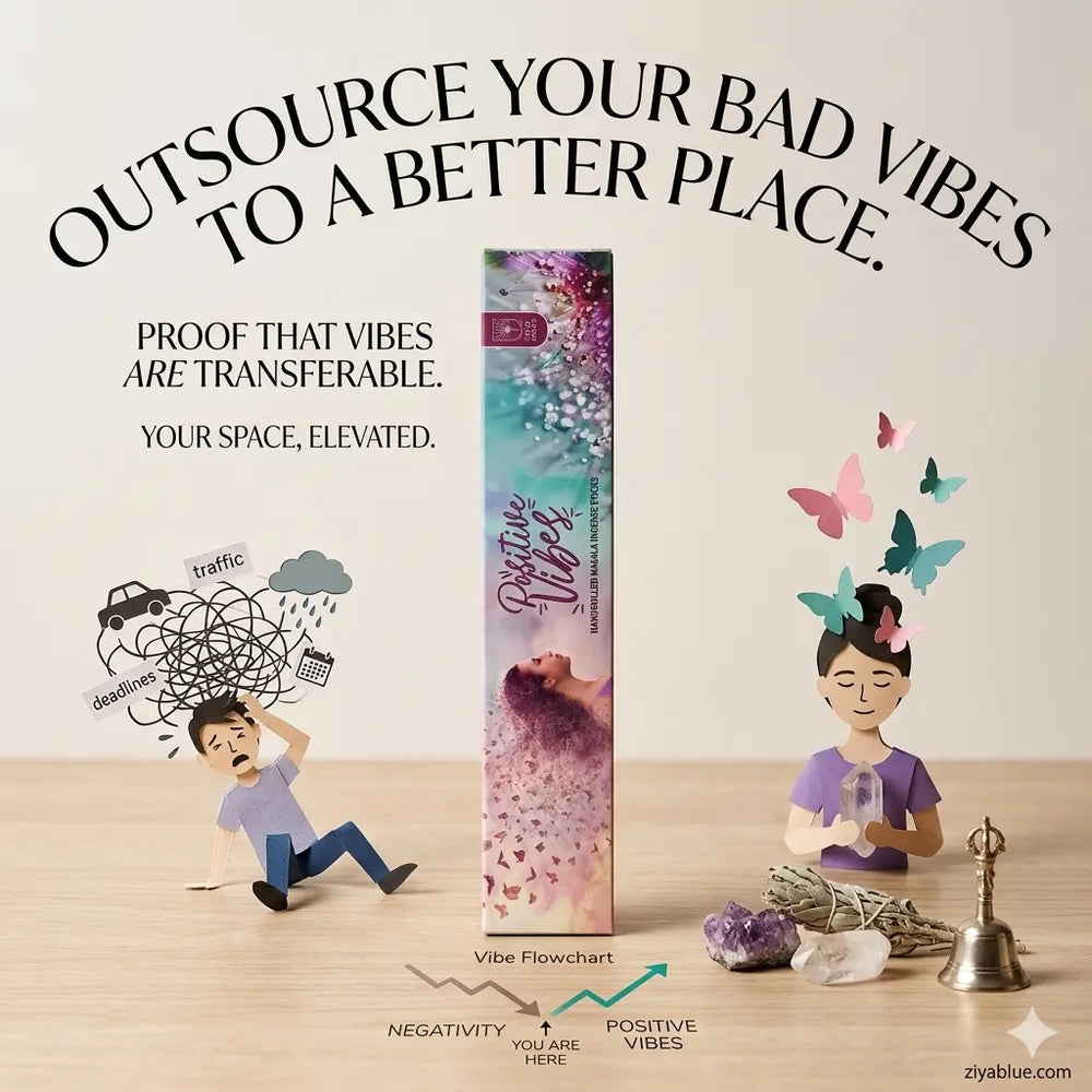 Positive Vibes Masala Incense | Soul Sticks  Ziya Blue
