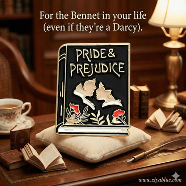 Pride and Prejudice Pin Magnifique Hearts Ziya Blue