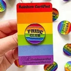 Pride enamel pin | 3cm Rainbow Badge Rainbow Certified Ziya Blue