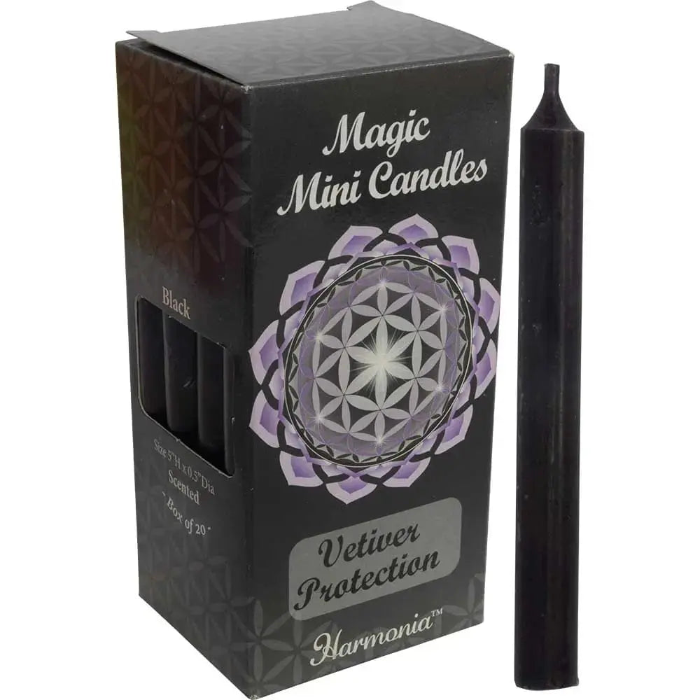 Protection Ritual Candles - Black Vetiver Pack Kheops International Ziya Blue