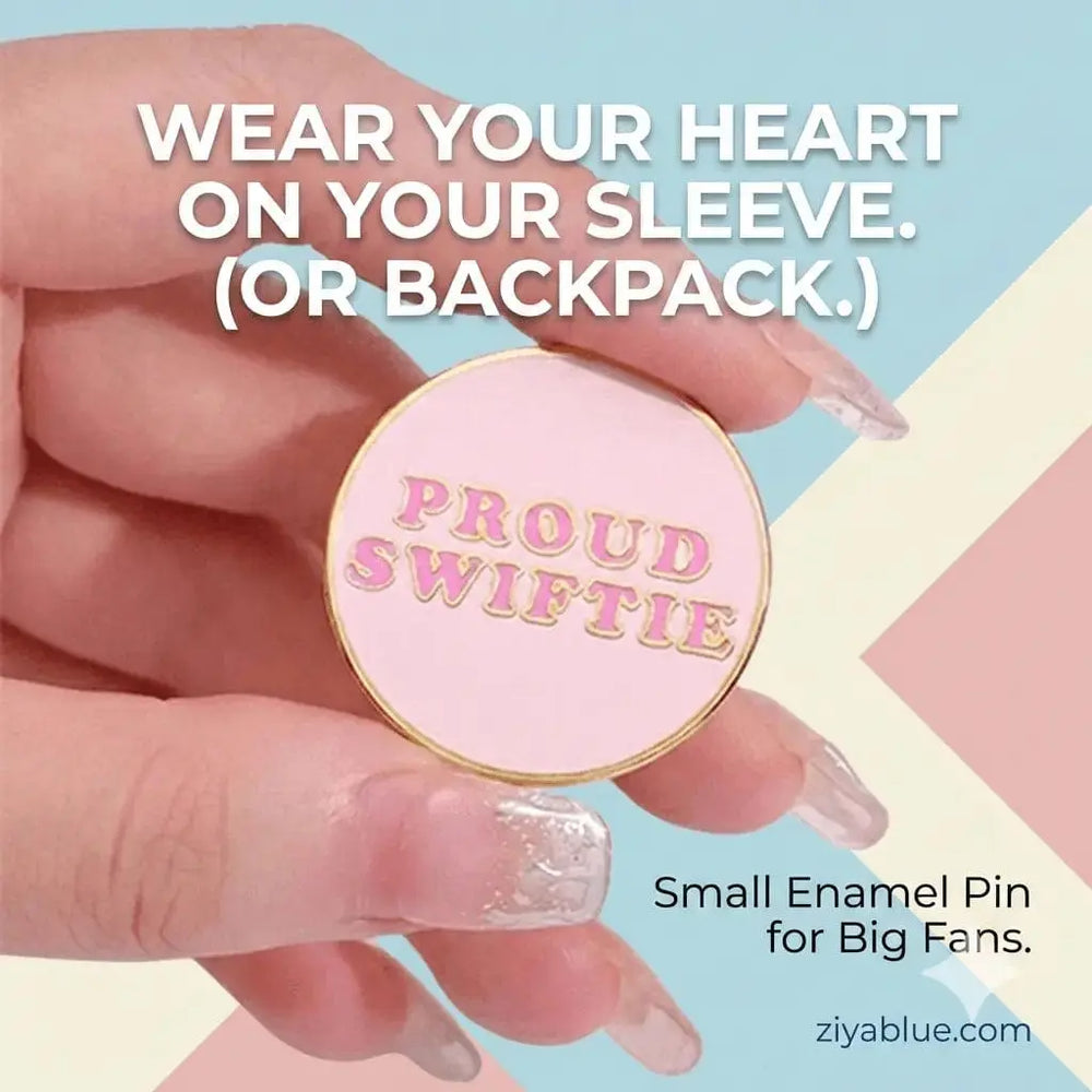 Proud Swiftie Enamel Pin Ziya Blue Ziya Blue