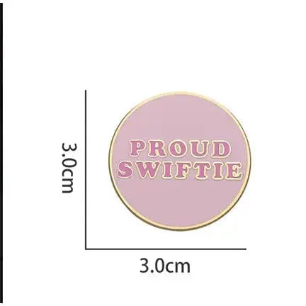 Proud Swiftie Enamel Pin Ziya Blue Ziya Blue
