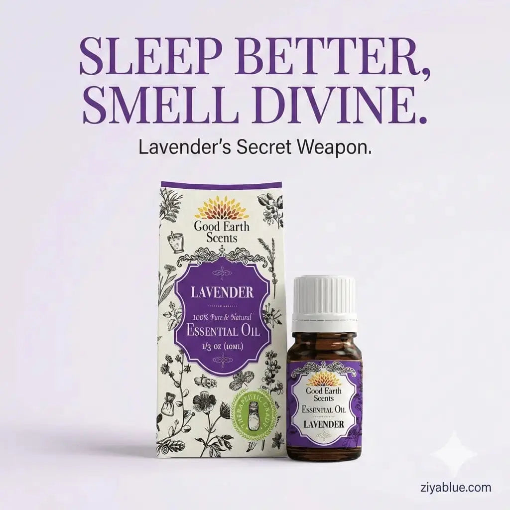 Pure Lavender Essential Oil Designs by Deekay Inc. Ziya Blue