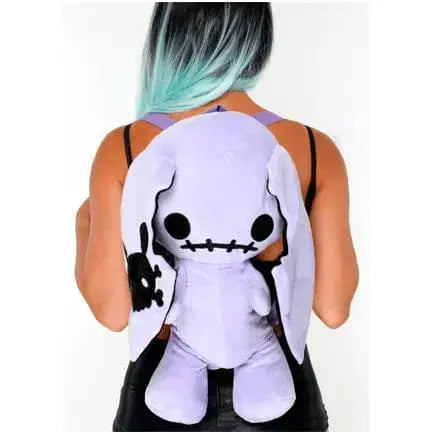 Purple Naughty Bunny Stuffed Backpack | Spookyville Critters COMECO INC Ziya Blue