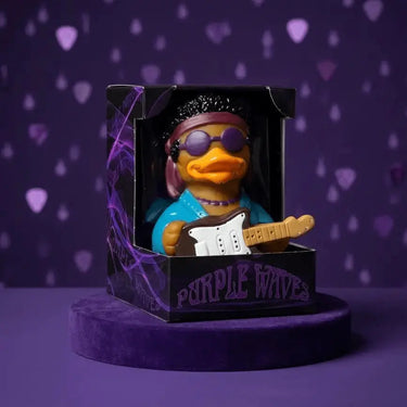 Purple Waves Rubber Duck - 'Scuse Me While I Fly the Sky Celebriducks Ziya Blue
