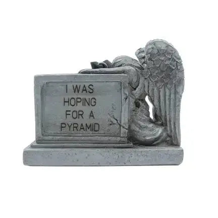 Pyramid Tombstone Ornament: Funny Decor Horrornaments Ziya Blue