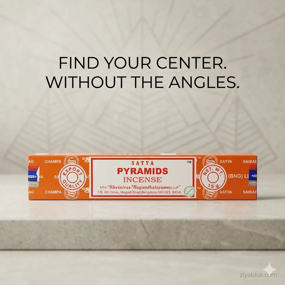 Pyramids Incense Sticks: Satya Hand-Rolled 15g Designs by Deekay Inc. Ziya Blue