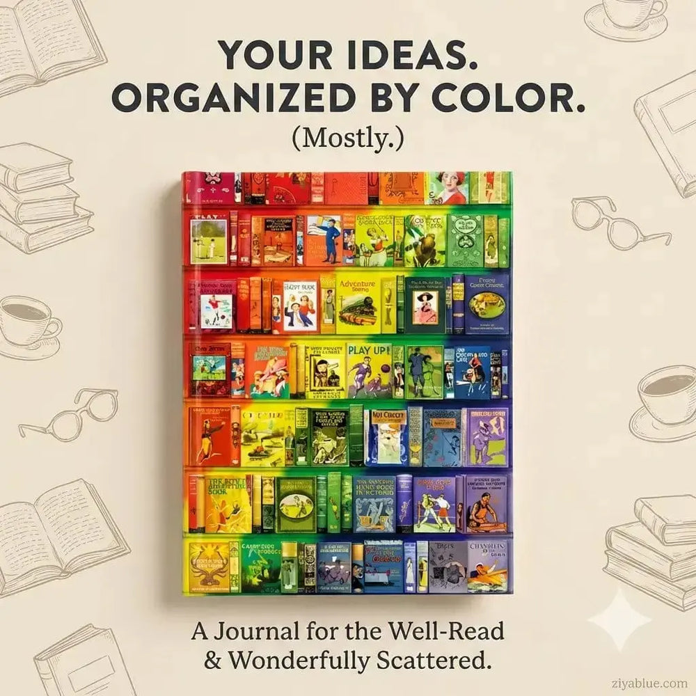 Rainbow Bookshelves Journal: A Bodleian Library Tribute 📚🌈 Texas Bookman Ziya Blue