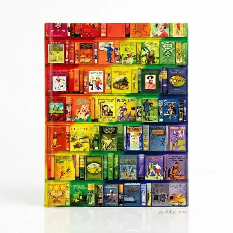 Rainbow Bookshelves Journal: A Bodleian Library Tribute 📚🌈 Texas Bookman Ziya Blue