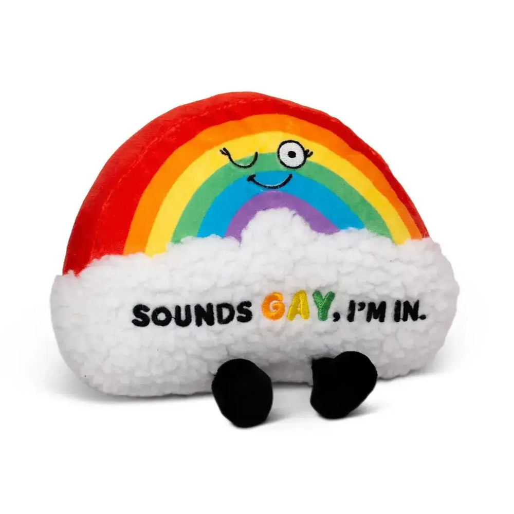 Rainbow GAY Plush - The Stand Proud Mascot Punchkins Ziya Blue