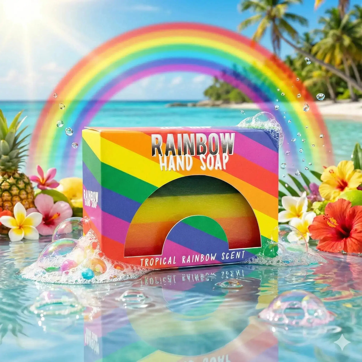 Rainbow Pride Soap - Take Pride in Your Cleanliness Gift Republic Ziya Blue