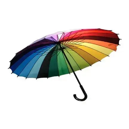 Rainbow Umbrella: Large Golf Parasol Something Different Ziya Blue