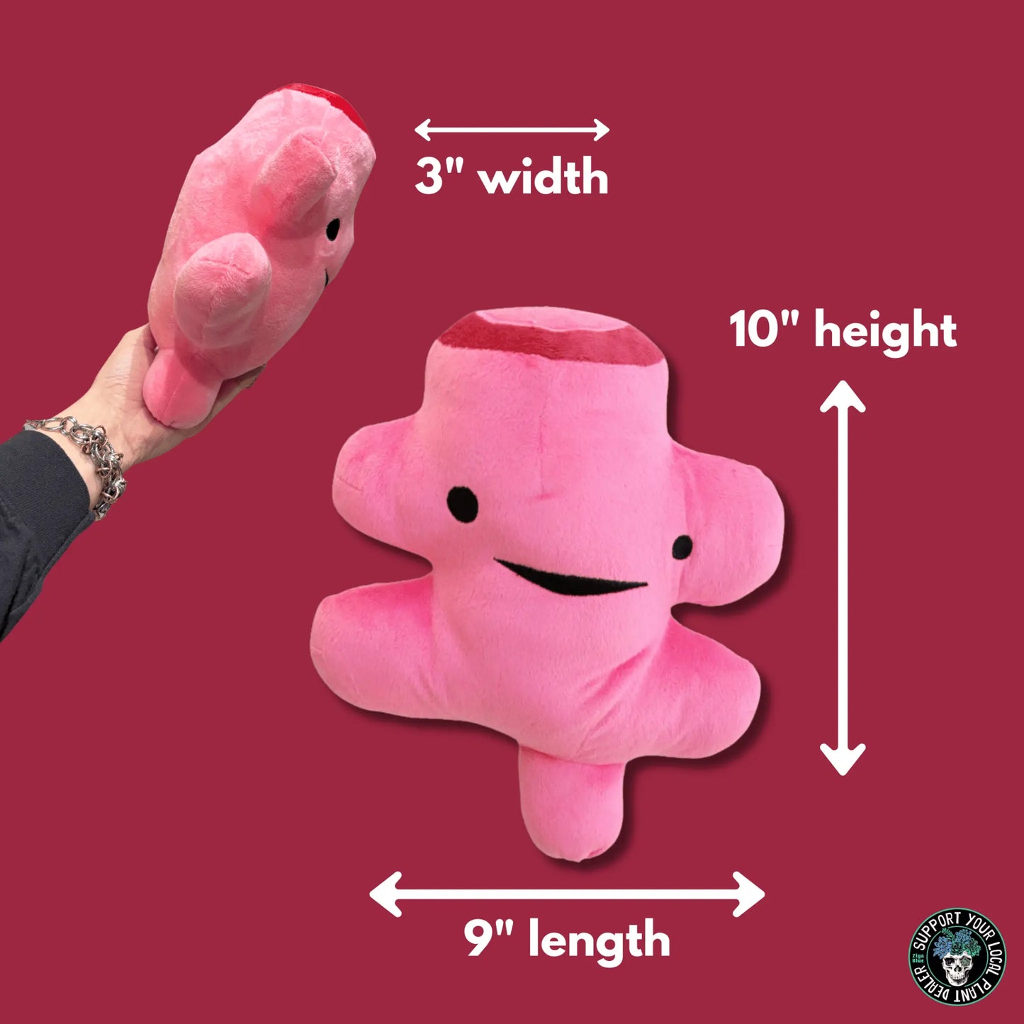 Rectum Plushie | Bringing Up The Rear Surgery Pillow I Heart Guts Ziya Blue