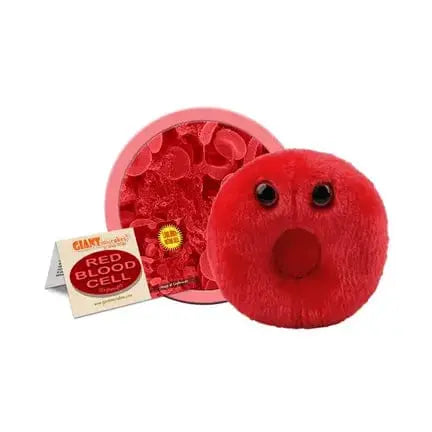Red Blood Cell Plush Giant Microbes Ziya Blue