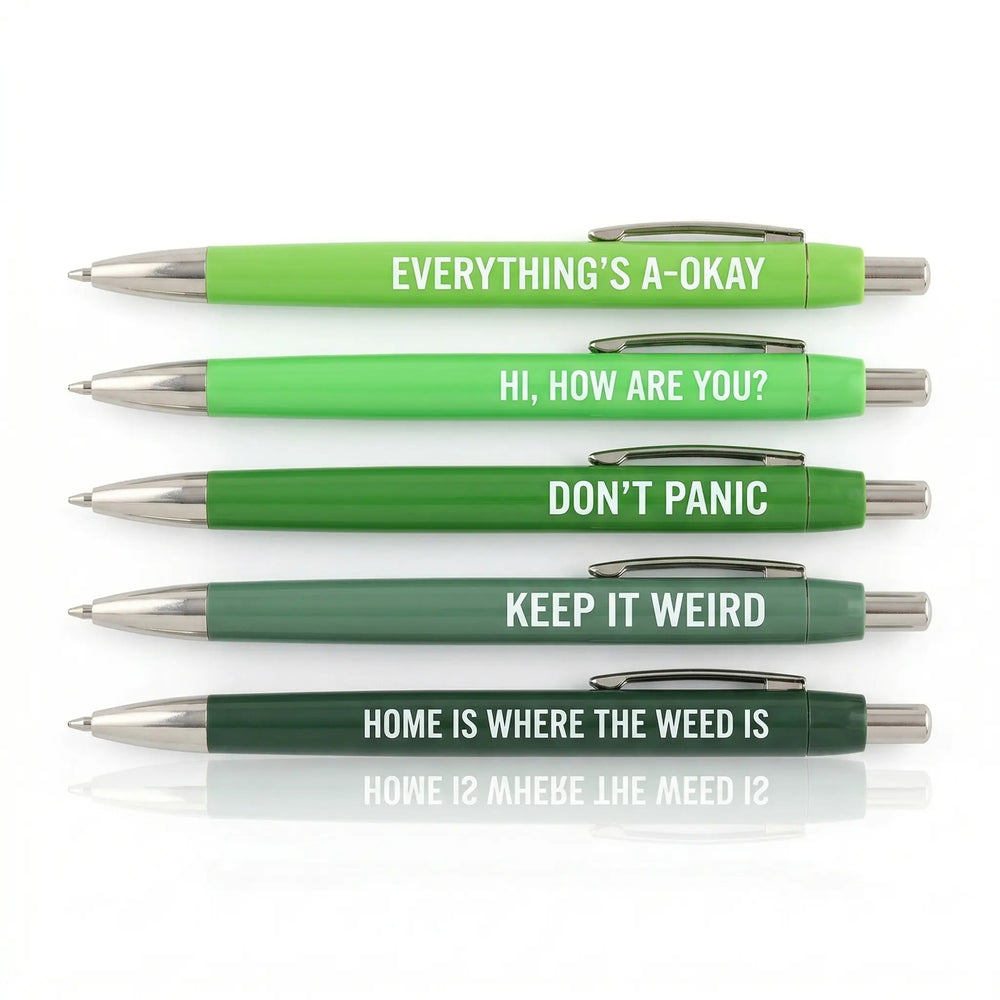 Reefer Madness Pen Set: Funny Stationery  Ziya Blue